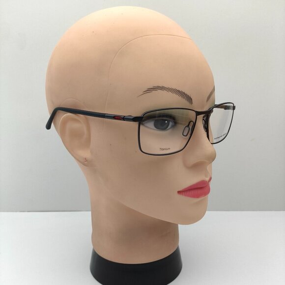🕶️Made in Italy! Porsche Design P8766 Black Eyeglasses 56/16 140 /EUM102🕶️ - Picture 10 of 11
